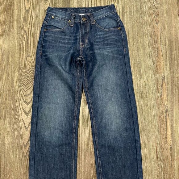 Paper Denim & Cloth Boys Straight Leg Jeans Whisker Denim Medium Wash Size 12 - Picture 9 of 10
